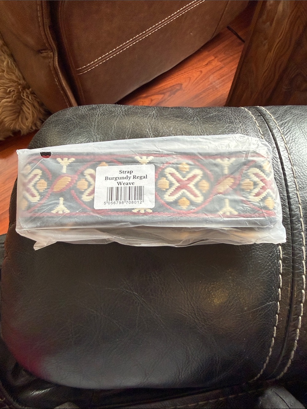 Burgundy Regal Weave Strap - Picture 2 of 2